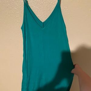 Size L neck maxi dress with pockets. Never worn